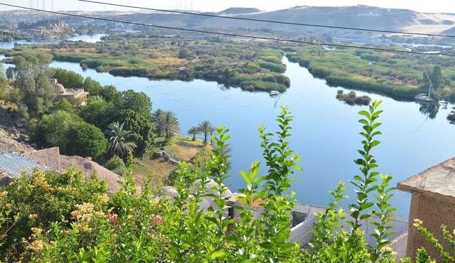 ASWAN NILE PALACE private swimming pool, Nile view