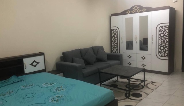 Brand New furniture,Furnished studio available daily basis. Prime location Ajman