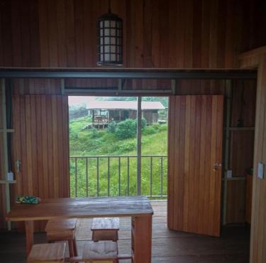 Cabaña con vista al mar y al bosque en Platanillo,Baru