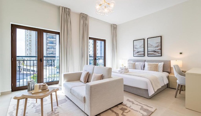 Charming Studio next 5 min walk to Formula 1, Golf Course, and Yas Water World
