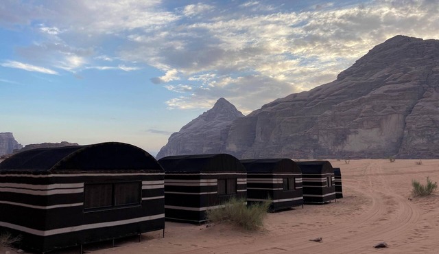 Desert camp and retreat center with staff and cook in Wadi Rum, Jordan