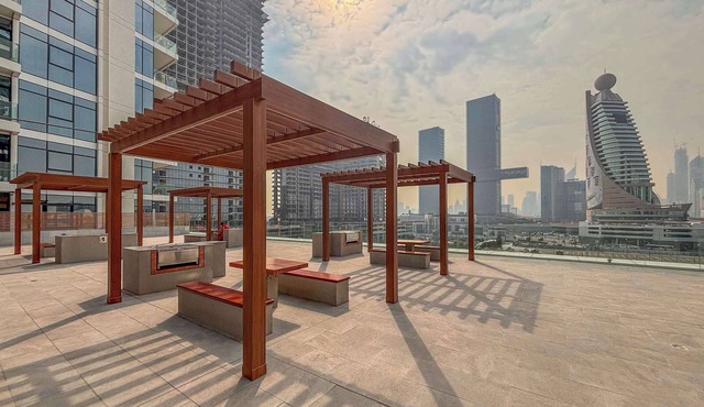 Elegant 1BR with Partial Burj Views in Za'abeel
