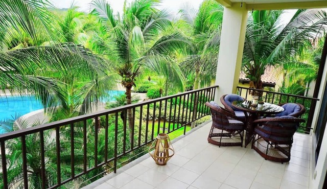 Elegant Two-Bedroom Condo with Oversized Terrace, Resort Pools & Beach Club Access