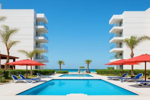 Exclusive Beachside Chalets at Porto Said Resort in El-Manâkh