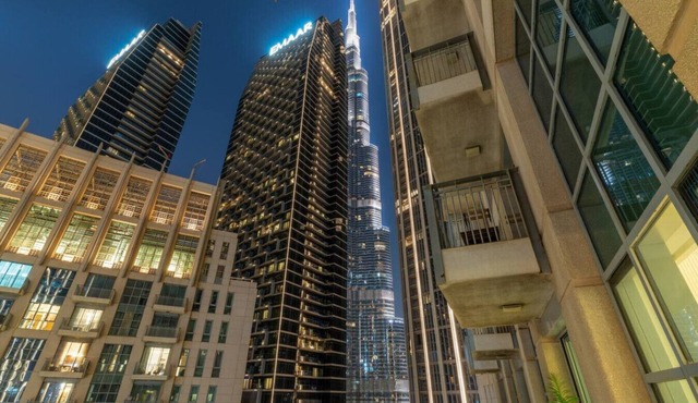 FIRST CLASS | 1BR | Burj Khalifa View | Near Metro