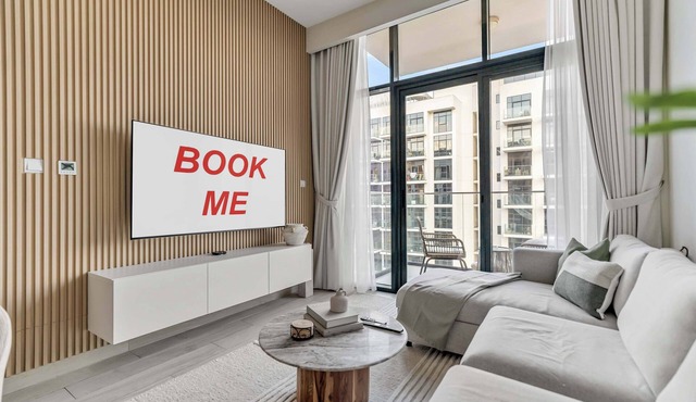 Free housekeeping visits during your stay - StayShort - Sleeps 4 Modern 1BR at Azizi Riviera 47