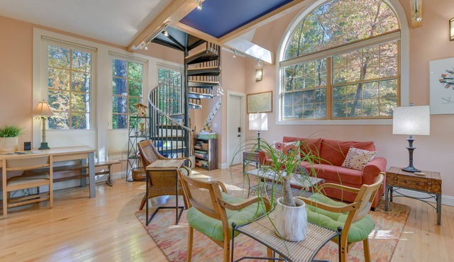 French Broad River Access: Whimsical Gem w/Deck in Hot Springs