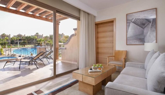 Golf Retreat by the Red Sea – 2 Pool-view Rooms, Private Beach & Spa Relaxation in Ain Sukhna