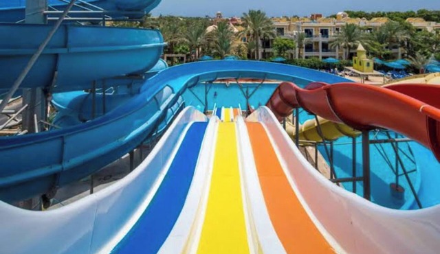 Hostgool Chalets in mirage bay Resort &aqua park