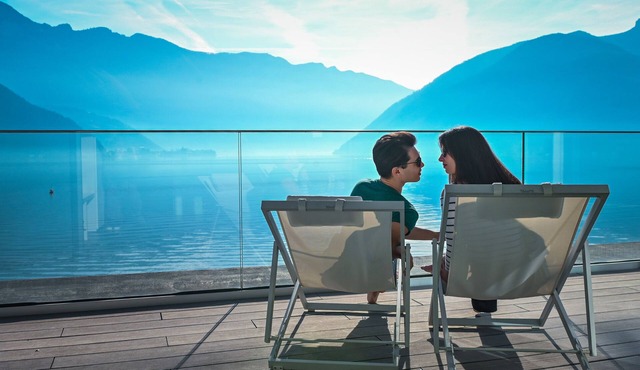 Lakeview Motta Penthouse in Melide in Melide