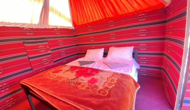 Lawrence spring camp in Wadi Rum