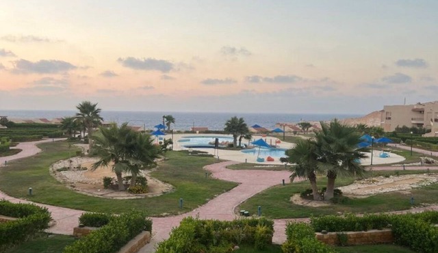 Lovely beach view 4-bedroom villa in Marsa Matrouh Governorate with WiFi, AC in Marsa Matrouh Governorate