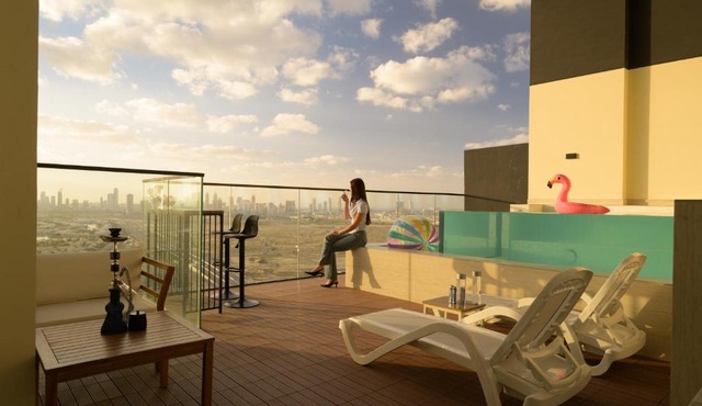 Luxury 2BR in JVC with Private Pool and City View