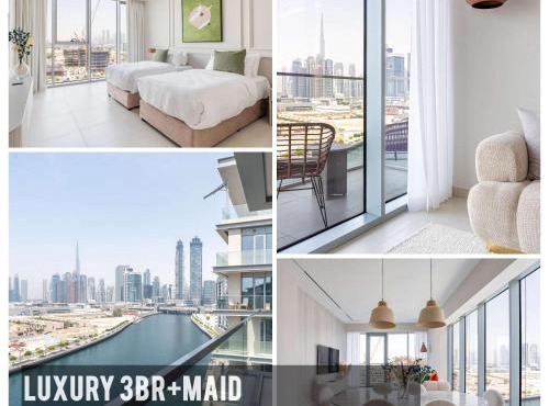 Luxury 3BR & Maid - Canal View - Near Downtown