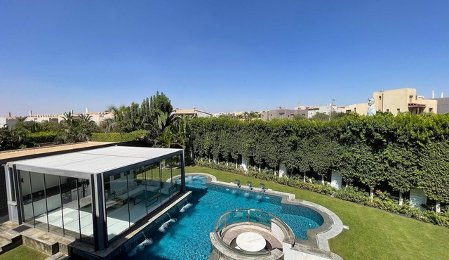 Luxury 6BD Smart Villa with Heated Pool in Sheikh Zayed in Giza