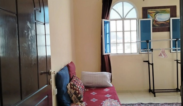 Marvelous 3-bedroom apartment with AC with a beach view beside old Muscat.
