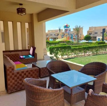 Mousa Coast aquapark view chalet with garden-families only in Ras Sedr