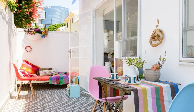 Neve Tzedek Gem Private Patio & Parking | FeelHome