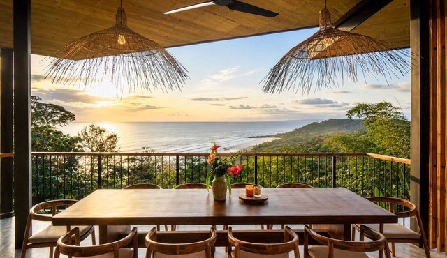 Panoramic Ocean Views Eco-Luxury Solar Retreat with 5 bedrooms