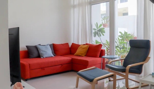 Peaceful 3-bedroom Desert Retreat in Dubai w/Private Garden, Pool + Water Park!