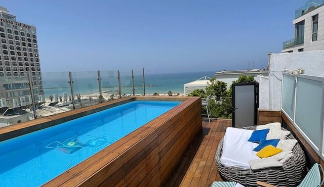 penthouse with infinity pool and views