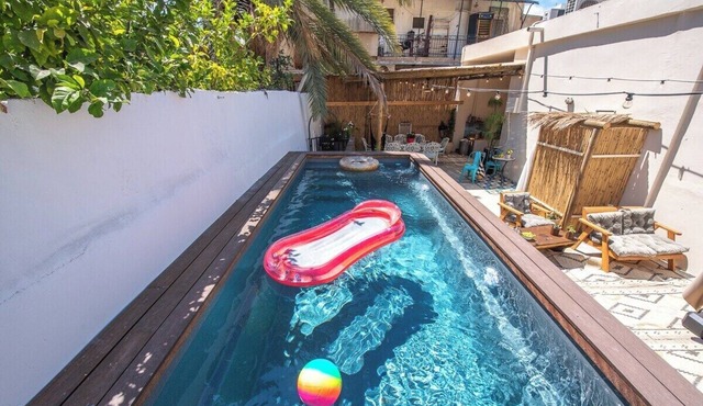 PORT CITY HAIFA-Urbn Oasis w Private Pool Downtown