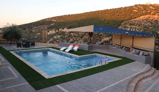 Private Chalet with Stunning Pool & View in As-Salt