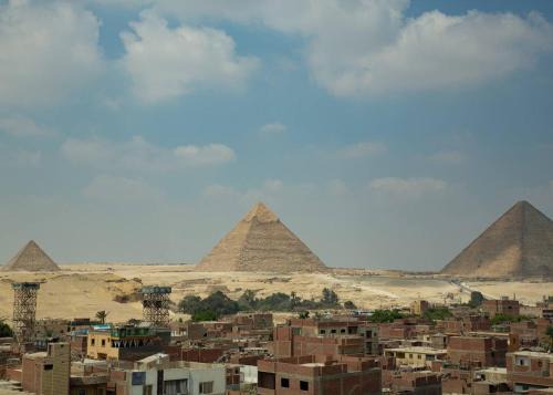 Radiant Pyramids View in Cairo