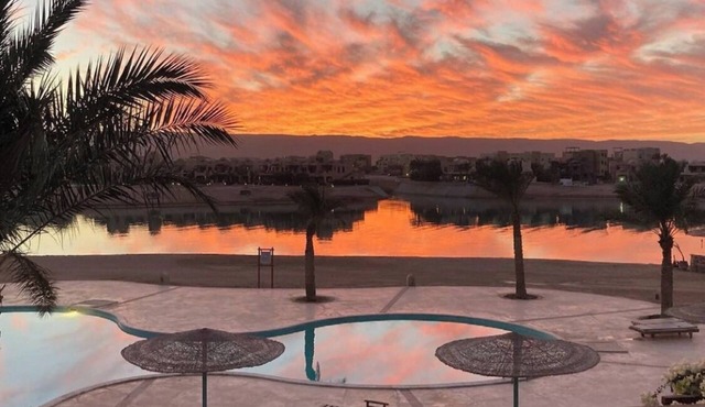 Sabina 1br apartment with shared pool & lagoon view By Beit Fel Gouna BFG in Hurghada