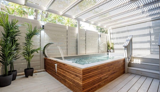 Splashy 1 Bedroom on Haneviim Street in City Center with Private Heated Pool