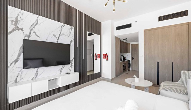Stylish Studio in New residence with pool and gym