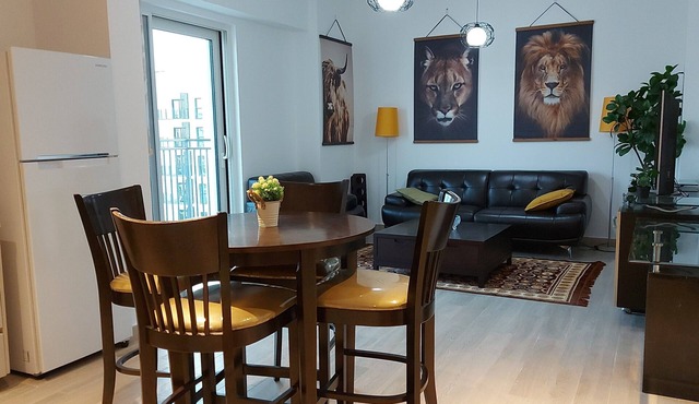 Stylish Suite on Yas island with sea view balcony, near mall, theme parks.