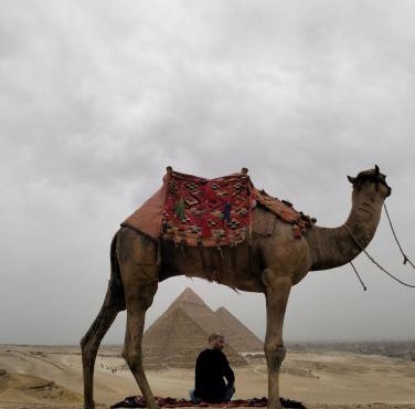 T2 pyramids View in Cairo