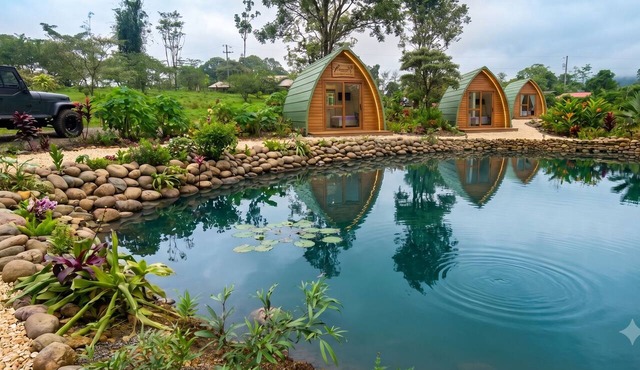 Tiny Home Gem Facing Private Lake with Fiber Optic Wifi & Nature right outside