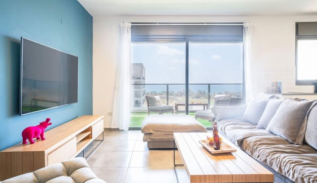 Vibrant Seaside Stay with Balcony