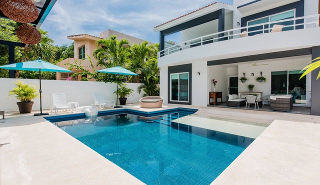 VILLA 4BR PRIV. POOL, BEACH & GOLF %DISC. WEEK in PUERTO AVENTURAS