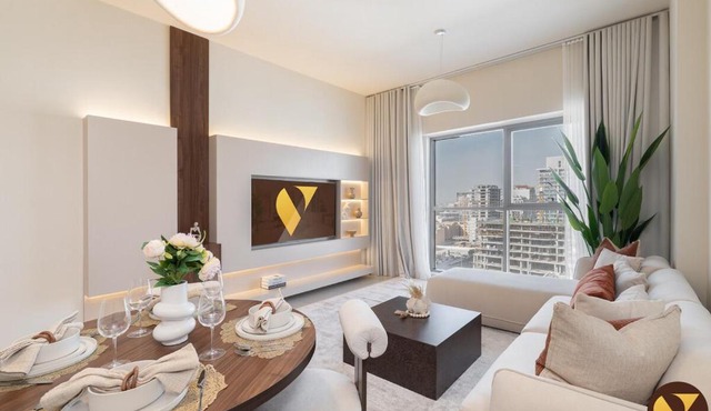 Vogue Vacation Homes, JVC Jeewar Tower Near Circle Mall, One Bedroom Apartment with Balcony and City View, Access to all Amenities