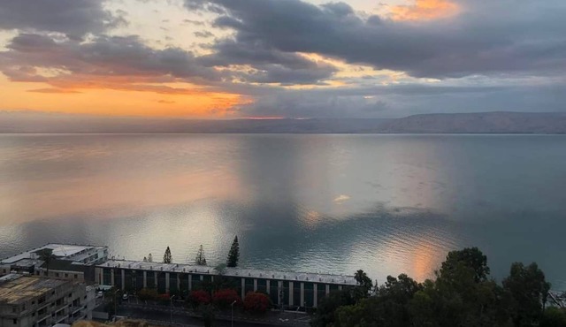 Yam Bracha Blessing on The Sea; Located on a hillside next to the Sea of Galilee