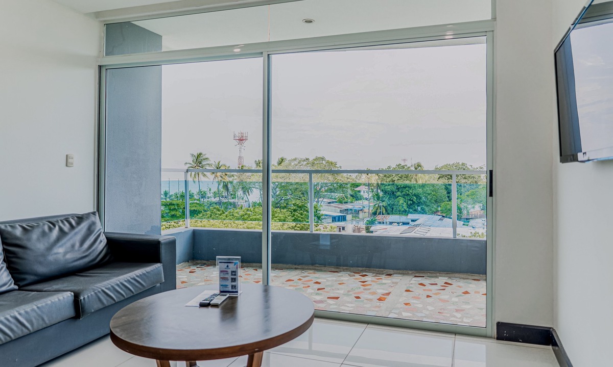 Puntarenas Condo | Coastal condo with stunning sea views, rain shower & private balcony escape