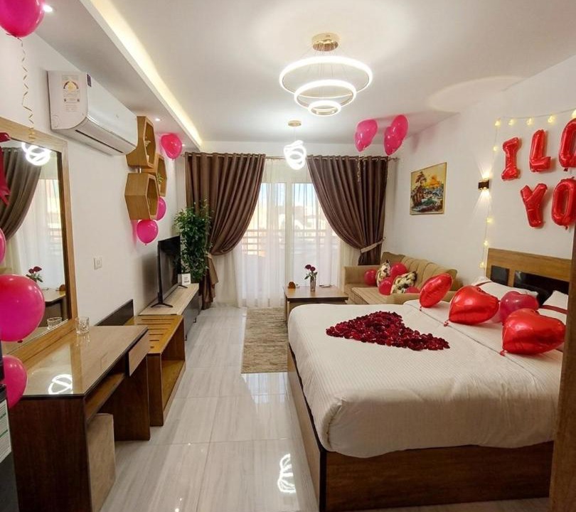 Al Mamsha El Seyahi Resort | Luxury Studio Pool & Free Private Beach, Close to Airport