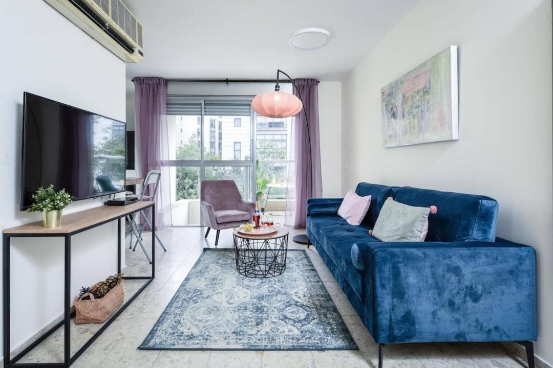 Tel Aviv City Center Apartment | Mamad Charming 1BR Apt with Balcony with Mamad
