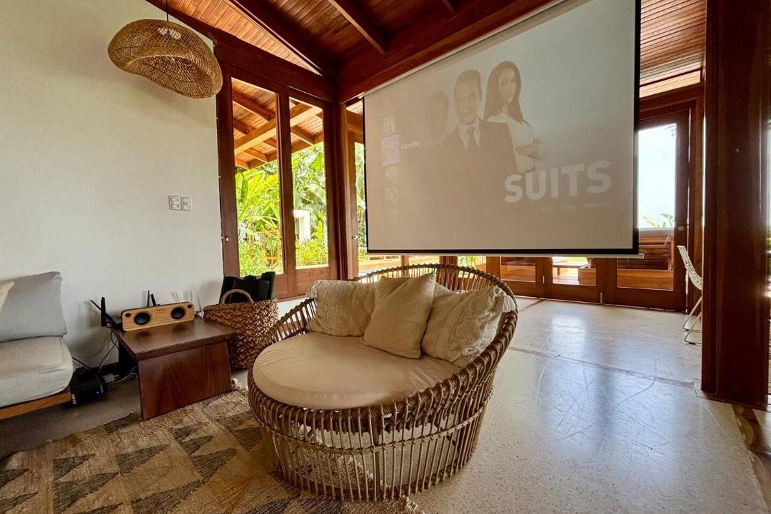Mal Pais Villa | Casa RicaSunset ocean view pool fiber optic