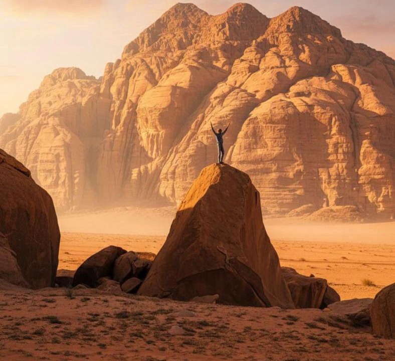 Photo of Human In Picture in Wadi Rum