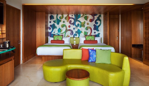 Deluxe Room, 2 Queen Beds, Partial Ocean View (Balcony)