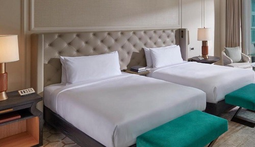 Deluxe Room, 2 Double Beds, Sea View