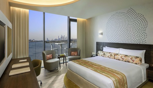 Deluxe Room with Balcony, Palm Sea View