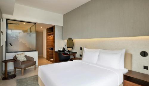 Two-Bedroom Family Room with One King Bed and Two Single Beds