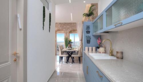 One-Bedroom Apartment with Balcony and Mountain View  