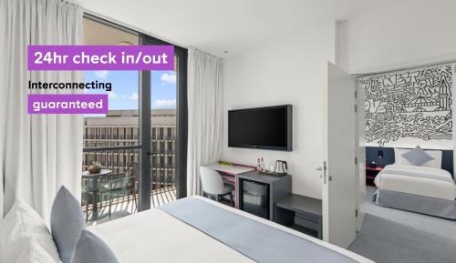 Select Family Room with Balcony