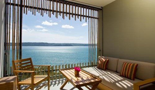Double Room with Two Double Beds and Bay View